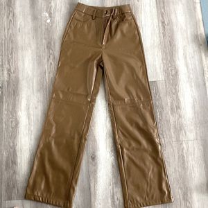 Vegan leather pants